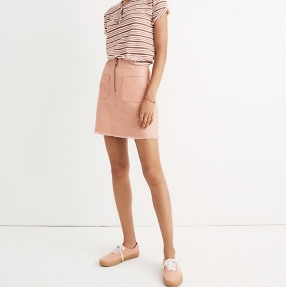 Madewell A- Line Zip Skirt - Picture 3 of 7